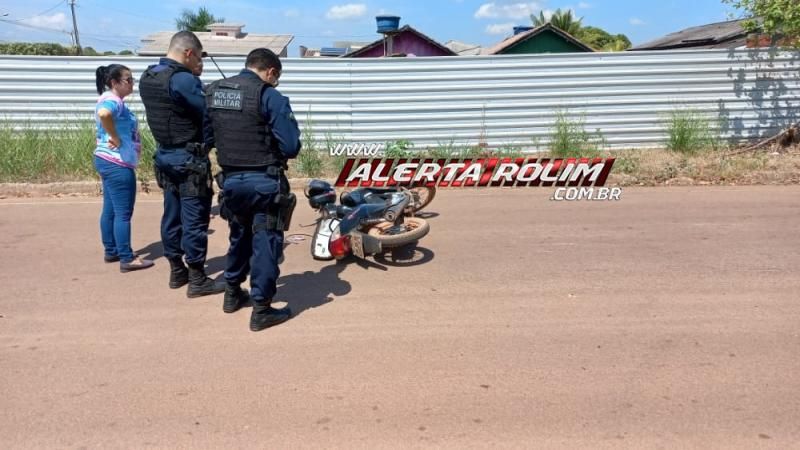 Avô e neta ficaram feridos após sofrerem queda de moto nesta manhã em Rolim de Moura; Condutor fraturou a perna Avô e neta ficaram feridos após sofrerem queda de moto nesta manhã em Rolim de Moura; Condutor fraturou a perna