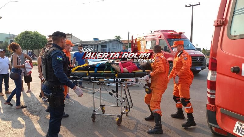 Grave acidente de trânsito foi registrado nesta tarde em Rolim de Moura Grave acidente de trânsito foi registrado nesta tarde em Rolim de Moura