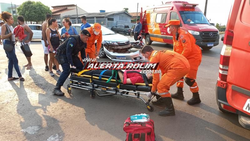 Grave acidente de trânsito foi registrado nesta tarde em Rolim de Moura Grave acidente de trânsito foi registrado nesta tarde em Rolim de Moura
