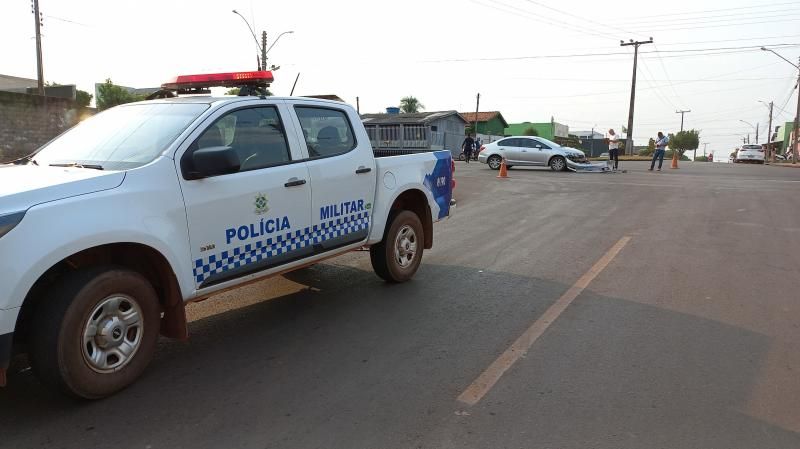 Grave acidente de trânsito foi registrado nesta tarde em Rolim de Moura Grave acidente de trânsito foi registrado nesta tarde em Rolim de Moura