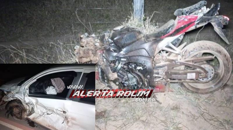 Motociclista, vítima de acidente de trânsito em Rolim de Moura teve braço amputado e seu estado de saúde é considerado grave