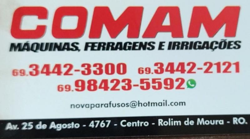 Vaga de emprego na COMAM em Rolim de Moura Vaga de emprego na COMAM em Rolim de Moura