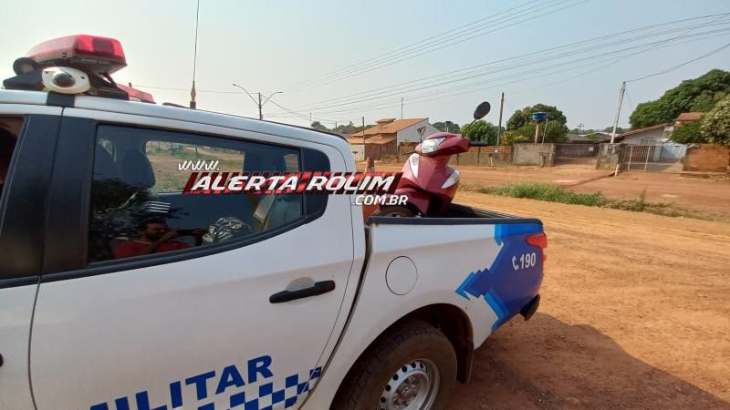 Polícia Militar recuperou moto que foi roubada na última quarta-feira em Rolim de Moura Polícia Militar recuperou moto que foi roubada na última quarta-feira em Rolim de Moura