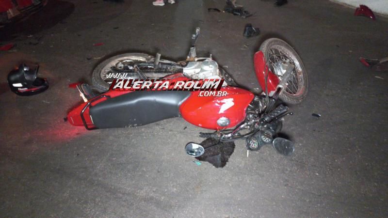 Acidente de trânsito na noite de quarta-feira deixou um ferido em Rolim de Moura Acidente de trânsito na noite de quarta-feira deixou um ferido em Rolim de Moura
