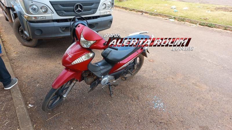 Colisão entre carro e moto foi registrada neste sábado em Rolim de Moura Colisão entre carro e moto foi registrada neste sábado em Rolim de Moura