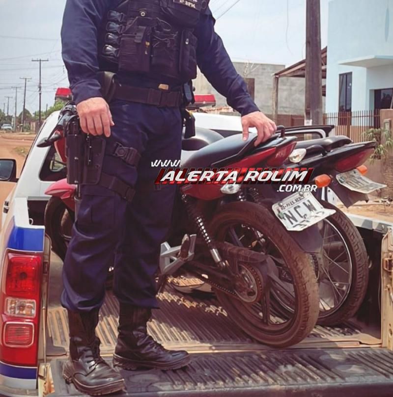 Duas motos roubadas foram recuperadas pela Polícia Militar em Rolim de Moura Duas motos roubadas foram recuperadas pela Polícia Militar em Rolim de Moura