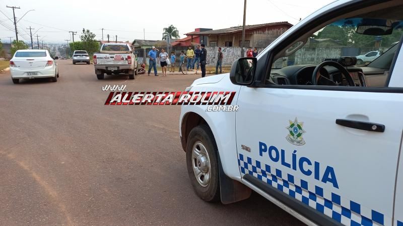 Motociclista fraturou braço após cruzar via e ser atingido por caminhonete nesta tarde em Rolim de Moura Motociclista fraturou braço após cruzar via e ser atingido por caminhonete nesta tarde em Rolim de Moura