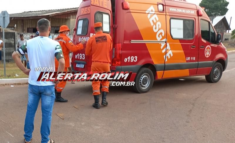 Motociclista fraturou braço após cruzar via e ser atingido por caminhonete nesta tarde em Rolim de Moura Motociclista fraturou braço após cruzar via e ser atingido por caminhonete nesta tarde em Rolim de Moura