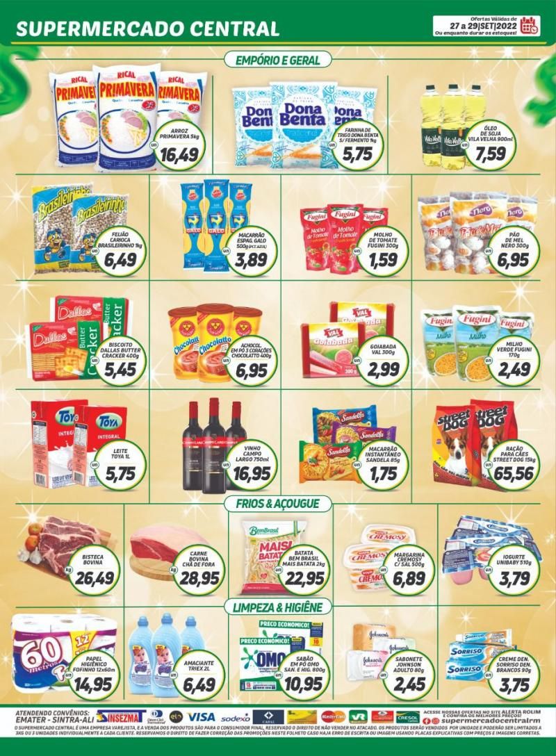 Promoção Supermercado Central, em Rolim de Moura Promoção Supermercado Central, em Rolim de Moura