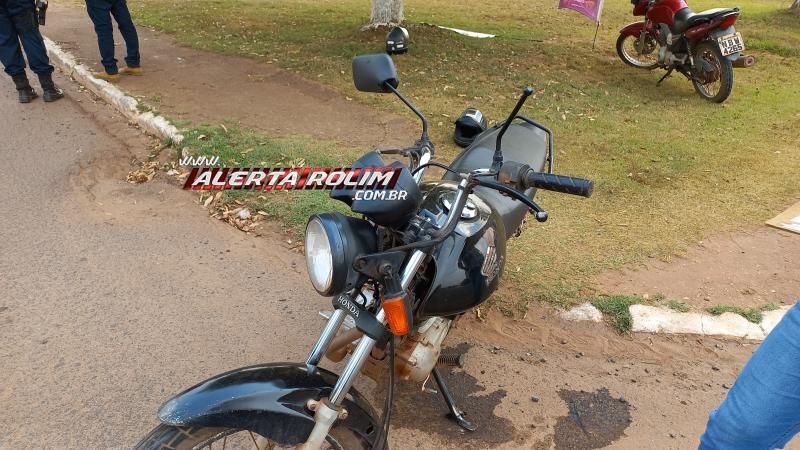 Quinto acidente do dia envolveu duas motos e deixou dois feridos em Rolim de Moura Quinto acidente do dia envolveu duas motos e deixou dois feridos em Rolim de Moura