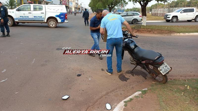 Quinto acidente do dia envolveu duas motos e deixou dois feridos em Rolim de Moura Quinto acidente do dia envolveu duas motos e deixou dois feridos em Rolim de Moura