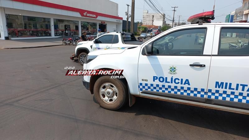 Segunda-feira registrou acidente de trânsito com duas vítimas em Rolim de Moura Segunda-feira registrou acidente de trânsito com duas vítimas em Rolim de Moura