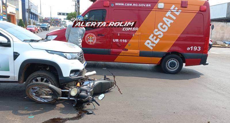 Segunda-feira registrou acidente de trânsito com duas vítimas em Rolim de Moura Segunda-feira registrou acidente de trânsito com duas vítimas em Rolim de Moura