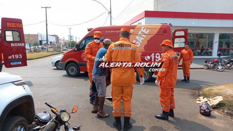 Segunda-feira registrou acidente de trânsito com duas vítimas em Rolim de Moura Segunda-feira registrou acidente de trânsito com duas vítimas em Rolim de Moura