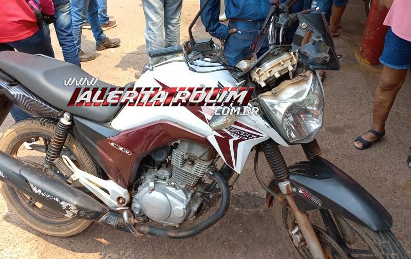 Segundo acidente do dia envolveu carro e moto e deixou uma pessoa ferida em Rolim de Moura Segundo acidente do dia envolveu carro e moto e deixou uma pessoa ferida em Rolim de Moura