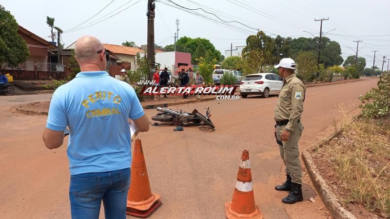 Terceiro acidente de trânsito do dia também deixou uma pessoa ferida em Rolim de Moura Terceiro acidente de trânsito do dia também deixou uma pessoa ferida em Rolim de Moura