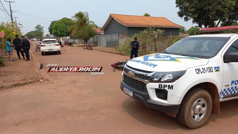 Terceiro acidente de trânsito do dia também deixou uma pessoa ferida em Rolim de Moura Terceiro acidente de trânsito do dia também deixou uma pessoa ferida em Rolim de Moura