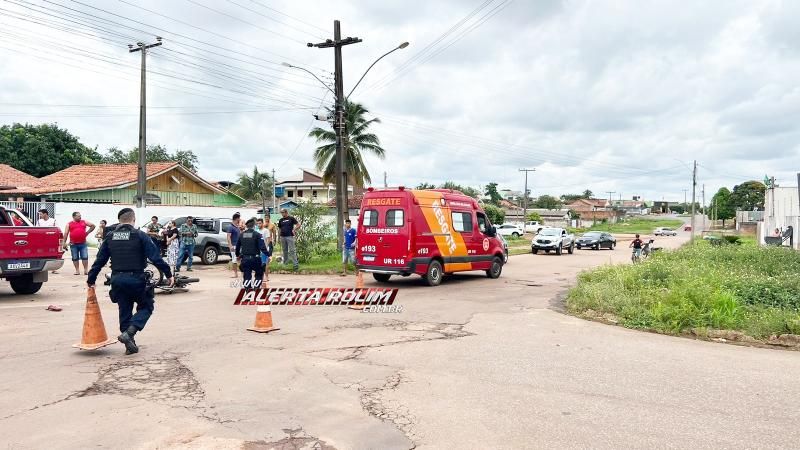 Acidente de trânsito deixou motociclista ferido neste sábado em Rolim de Moura Acidente de trânsito deixou motociclista ferido neste sábado em Rolim de Moura