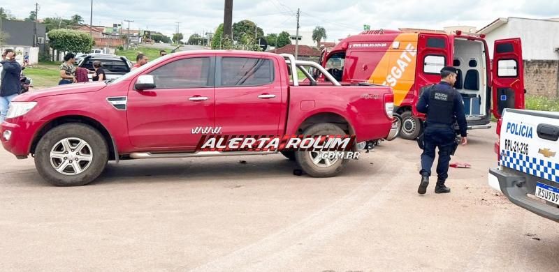 Acidente de trânsito deixou motociclista ferido neste sábado em Rolim de Moura Acidente de trânsito deixou motociclista ferido neste sábado em Rolim de Moura