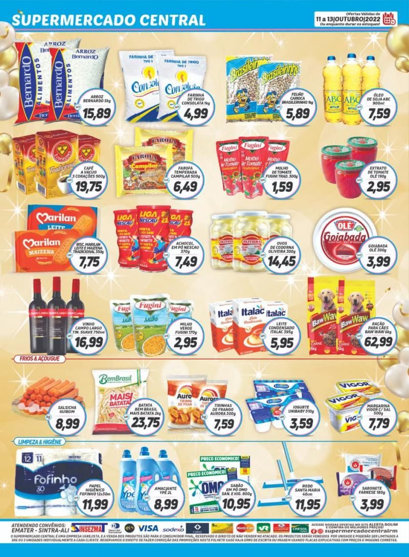Ofertas do Supermercado Central de Rolim de Moura Ofertas do Supermercado Central de Rolim de Moura