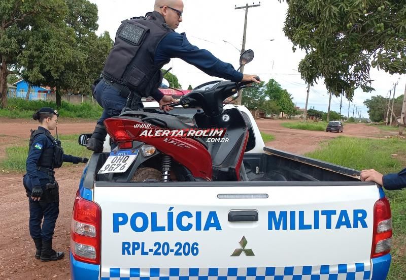 Polícia Militar recuperou Biz que foi roubada na madrugada de ontem em Rolim de Moura Polícia Militar recuperou Biz que foi roubada na madrugada de ontem em Rolim de Moura