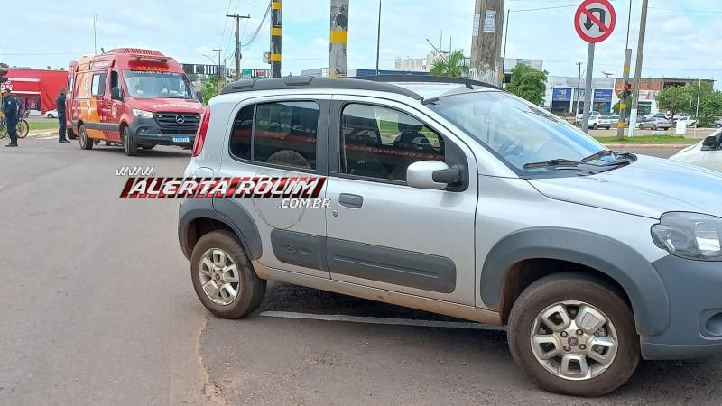 Primeiro acidente de trânsito do dia deixou idoso com suspeita de fratura em Rolim de Moura Primeiro acidente de trânsito do dia deixou idoso com suspeita de fratura em Rolim de Moura
