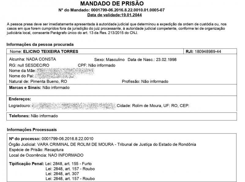 Foragido da Justiça, acusado de vários roubos foi recapturado pela PM em Nova Estrela; uma moto furtada em Rolim de Moura também foi recuperada pela polícia Foragido da Justiça, acusado de vários roubos foi recapturado pela PM em Nova Estrela; uma moto furtada em Rolim de Moura também foi recuperada pela polícia