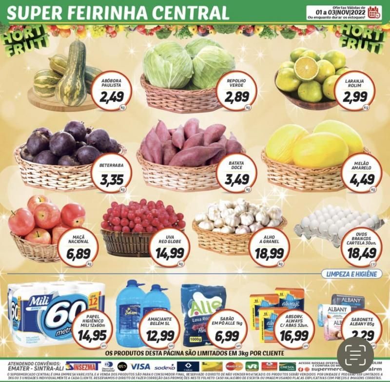 Ofertas do Supermercado Central de Rolim de Moura Ofertas do Supermercado Central de Rolim de Moura
