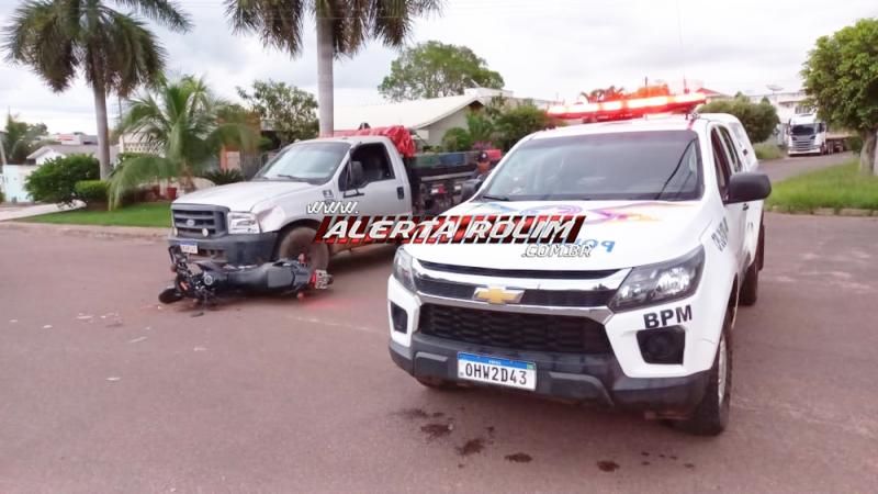Segundo acidente de trânsito desta terça-feira envolveu moto e caminhonete e deixou uma pessoa ferida em Rolim de Moura Segundo acidente de trânsito desta terça-feira envolveu moto e caminhonete e deixou uma pessoa ferida em Rolim de Moura
