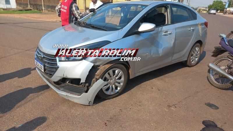 Segundo acidente de trânsito do dia também deixou uma pessoa ferida em Rolim de Moura Segundo acidente de trânsito do dia também deixou uma pessoa ferida em Rolim de Moura