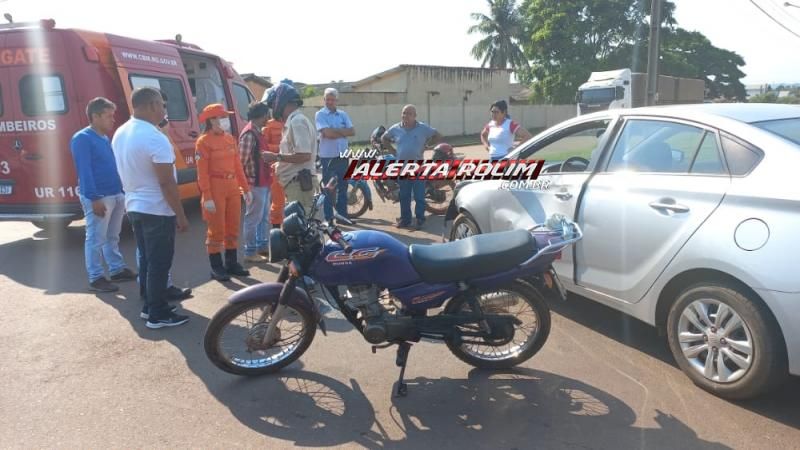 Segundo acidente de trânsito do dia também deixou uma pessoa ferida em Rolim de Moura Segundo acidente de trânsito do dia também deixou uma pessoa ferida em Rolim de Moura