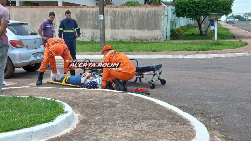 Terceiro acidente de trânsito desta terça-feira deixou condutora de moto ferida em Rolim de Moura Terceiro acidente de trânsito desta terça-feira deixou condutora de moto ferida em Rolim de Moura