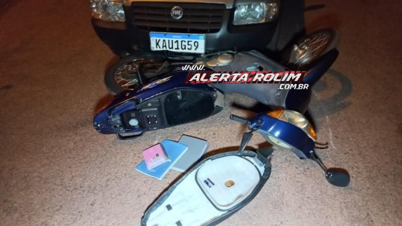 Trafegando na contramão, motorista com sinais de embriaguez atingiu condutora de moto na noite quinta-feira em Rolim de Moura Trafegando na contramão, motorista com sinais de embriaguez atingiu condutora de moto na noite quinta-feira em Rolim de Moura