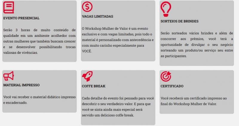 Vem aí a 4ª edição do WORKSHOP MULHER DE VALOR com Mônica Finanças Vem aí a 4ª edição do WORKSHOP MULHER DE VALOR com Mônica Finanças