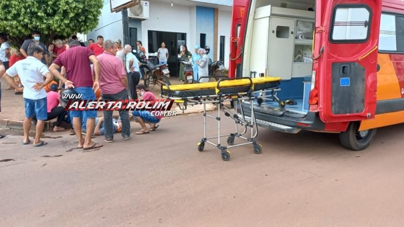 Acidente de trânsito no bairro Planalto deixou motociclista com fratura exposta em uma das pernas nesta manhã em Rolim de Moura Acidente de trânsito no bairro Planalto deixou motociclista com fratura exposta em uma das pernas nesta manhã em Rolim de Moura