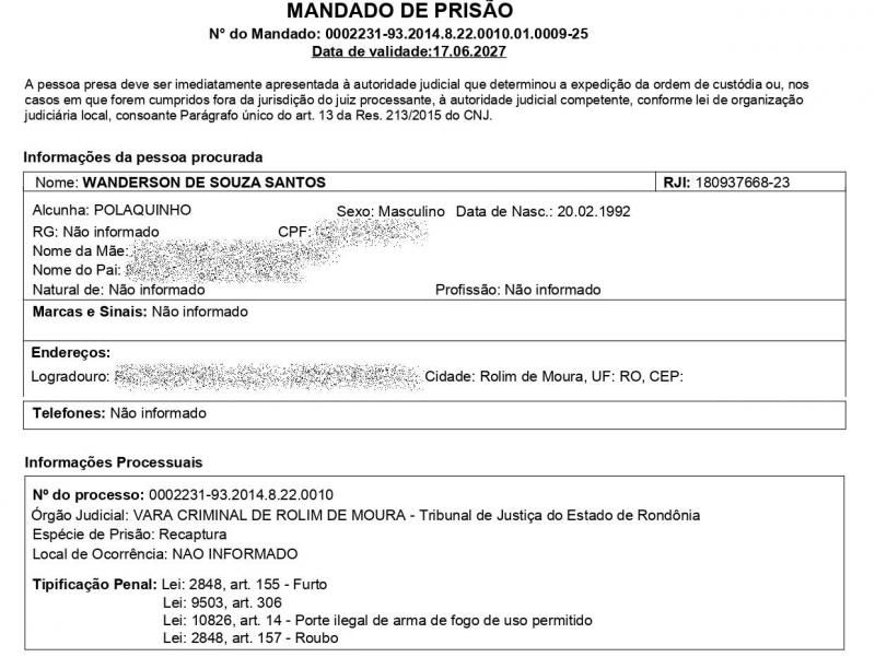 Dois foragidos do sistema prisional em Rolim de Moura foram recapturados pela Polícia Militar Dois foragidos do sistema prisional em Rolim de Moura foram recapturados pela Polícia Militar