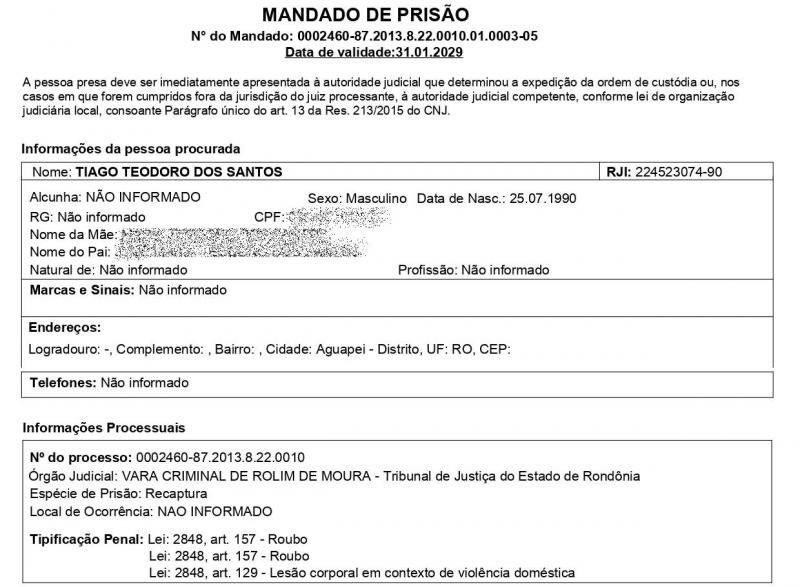 Dois foragidos do sistema prisional em Rolim de Moura foram recapturados pela Polícia Militar Dois foragidos do sistema prisional em Rolim de Moura foram recapturados pela Polícia Militar