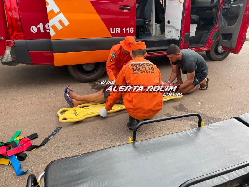 Homem em estado de embriaguez foi atropelado por carro nesta tarde em Rolim de Moura Homem em estado de embriaguez foi atropelado por carro nesta tarde em Rolim de Moura