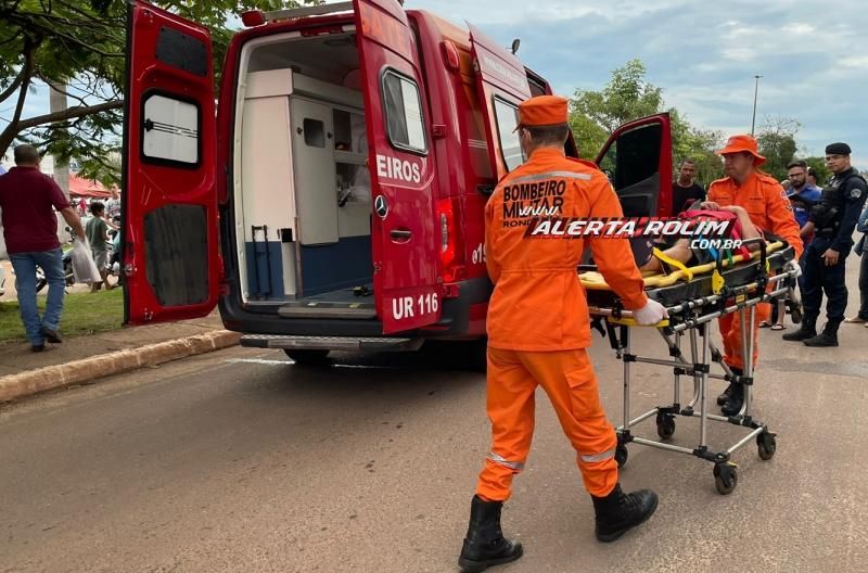 Homem em estado de embriaguez foi atropelado por carro nesta tarde em Rolim de Moura Homem em estado de embriaguez foi atropelado por carro nesta tarde em Rolim de Moura