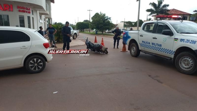 Quarto acidente de trânsito do dia também deixou uma pessoa ferida em Rolim de Moura Quarto acidente de trânsito do dia também deixou uma pessoa ferida em Rolim de Moura