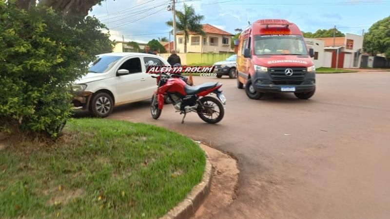 Quarto acidente de trânsito do dia também deixou uma pessoa ferida em Rolim de Moura Quarto acidente de trânsito do dia também deixou uma pessoa ferida em Rolim de Moura