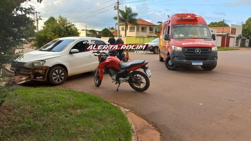 Quarto acidente de trânsito do dia também deixou uma pessoa ferida em Rolim de Moura Quarto acidente de trânsito do dia também deixou uma pessoa ferida em Rolim de Moura