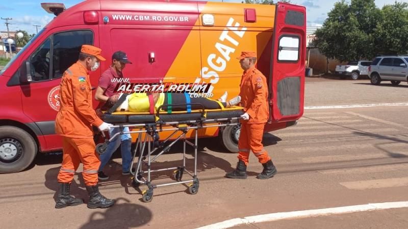 Segundo acidente desta quarta-feira deixou uma mulher ferida em Rolim de Moura Segundo acidente desta quarta-feira deixou uma mulher ferida em Rolim de Moura