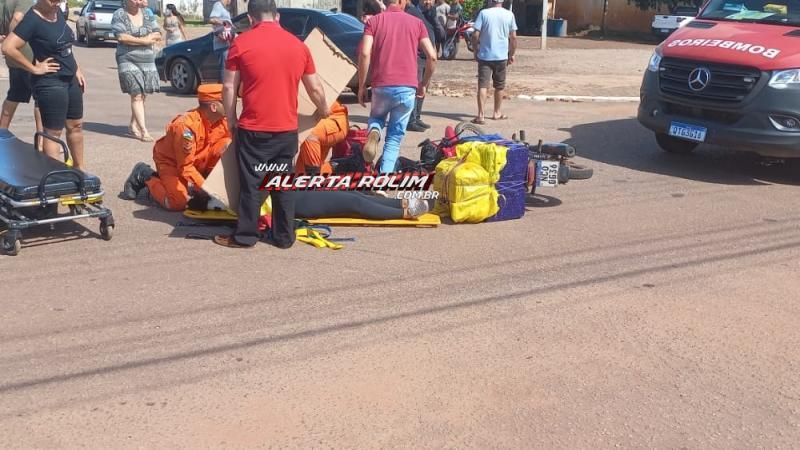 Segundo acidente desta quarta-feira deixou uma mulher ferida em Rolim de Moura Segundo acidente desta quarta-feira deixou uma mulher ferida em Rolim de Moura