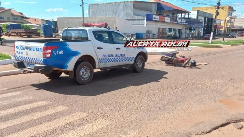 Segundo acidente desta quarta-feira deixou uma mulher ferida em Rolim de Moura Segundo acidente desta quarta-feira deixou uma mulher ferida em Rolim de Moura