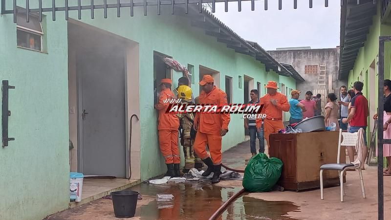 Incêndio foi registrado em apartamento nesta tarde em Rolim de Moura Incêndio foi registrado em apartamento nesta tarde em Rolim de Moura
