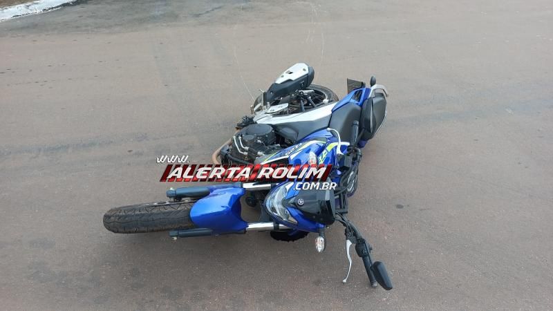 Colisão entre duas motos deixou uma pessoa ferida neste sábado em Rolim de Moura Colisão entre duas motos deixou uma pessoa ferida neste sábado em Rolim de Moura