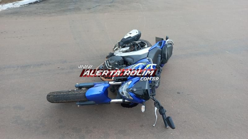 Colisão entre duas motos deixou uma pessoa ferida neste sábado em Rolim de Moura Colisão entre duas motos deixou uma pessoa ferida neste sábado em Rolim de Moura