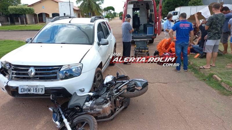 Motociclista fraturou a perna em acidente de trânsito nesta sexta-feira em Rolim de Moura – Vídeo Motociclista fraturou a perna em acidente de trânsito nesta sexta-feira em Rolim de Moura – Vídeo