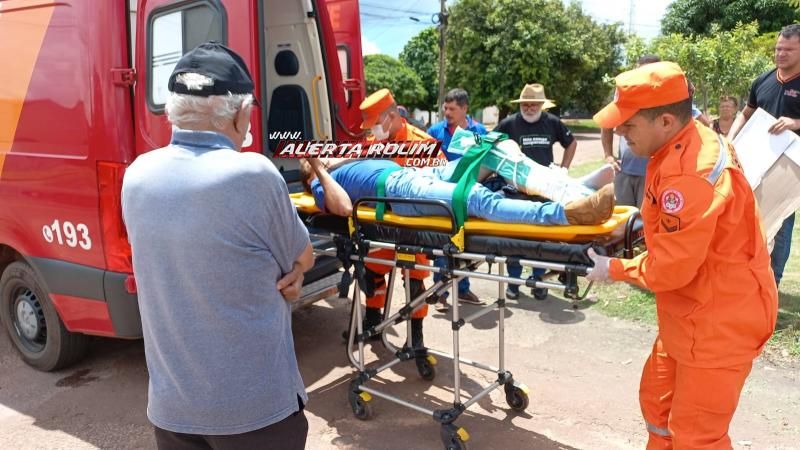 Motociclista fraturou a perna em acidente de trânsito nesta sexta-feira em Rolim de Moura – Vídeo Motociclista fraturou a perna em acidente de trânsito nesta sexta-feira em Rolim de Moura – Vídeo